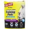 Glad For Pets Activated Carbon Jumbo Dog Training Pads, 28 X 30-in, 30 Count, Unscented 1 Glad For Pets Activated Carbon Jumbo Dog Training Pads, 28 X 30-in, 30 Count, Unscented -Pet Dog Supply Store 163256 MAIN. AC SS1800 V1555090653