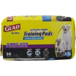 Glad For Pets Activated Carbon Jumbo Dog Training Pads, 28 X 30-in, 30 Count, Unscented 8 Glad For Pets Activated Carbon Jumbo Dog Training Pads, 28 X 30-in, 30 Count, Unscented -Pet Dog Supply Store 163256 PT2. AC SS1800 V1555090657