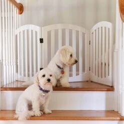 Arf Pets Free-Standing Wood Dog & Cat Gate -Pet Dog Supply Store 173277 PT3. AC SS1800 V1563199653