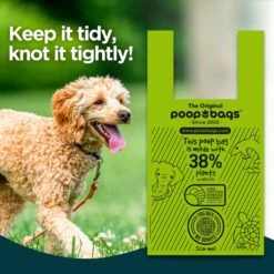 The Original Poop Bags Handle Tie USDA Biobased Waste Bags, Green, Large, 120 Count -Pet Dog Supply Store 173549 PT6. AC SS1800 V1686337994