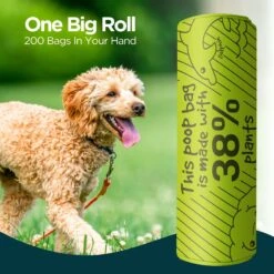 The Original Poop Bags USDA Biobased Bulk Roll, Green, Large, 300 Count -Pet Dog Supply Store 173551 PT4. AC SS1800 V1695135397