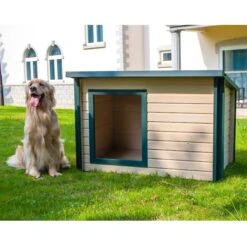 New Age Pet ECOFLEX Rustic Lodge Style Outdoor Dog House 11 New Age Pet ECOFLEX Rustic Lodge Style Outdoor Dog House -Pet Dog Supply Store 175311 PT3. AC SS1800 V1563893520
