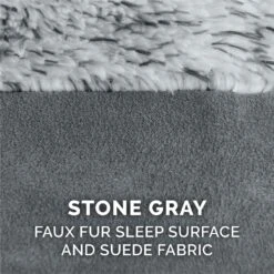 FurHaven Two Tone Faux Fur & Suede Deluxe Chaise Cooling Gel Dog & Cat Bed With Removable Cover -Pet Dog Supply Store 176048 PT8. AC SS1800 V1601491289