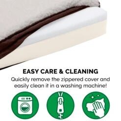 FurHaven Faux Sheepskin & Suede Memory Foam Cat & Dog Bed With Removable Cover -Pet Dog Supply Store 176210 PT7. AC SS1800 V1606357620