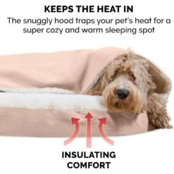 FurHaven Faux Sheepskin Snuggery Gel Top Cat & Dog Bed With Removable Cover -Pet Dog Supply Store 178805 PT6. AC SS1800 V1617149246