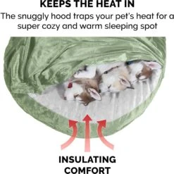 FurHaven Microvelvet Snuggery Gel Top Covered Cat & Dog Bed With Removable Cover -Pet Dog Supply Store 179003 PT6. AC SS1800 V1612505789