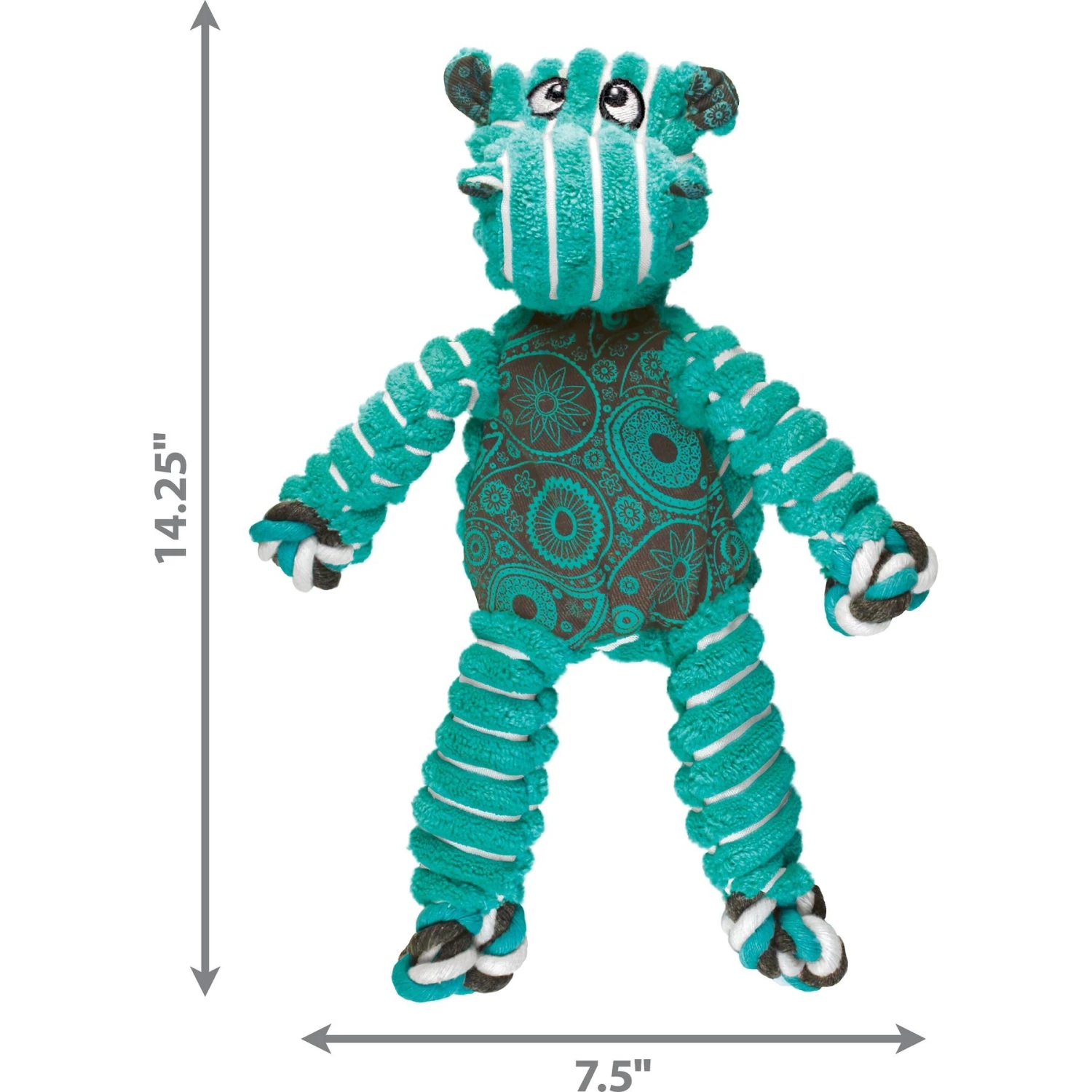 KONG Floppy Knots Hippo Dog Toy 4 KONG Floppy Knots Hippo Dog Toy - Image 2