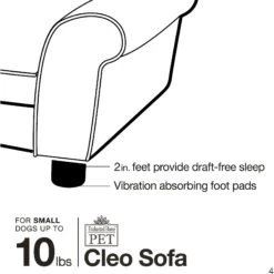 Enchanted Home Pet Cleo Sofa Cat & Dog Bed With Removable Cover, Small -Pet Dog Supply Store 180306 PT7. AC SS1800 V1563226415