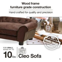 Enchanted Home Pet Cleo Sofa Cat & Dog Bed With Removable Cover, Small -Pet Dog Supply Store 180306 PT8. AC SS1800 V1563226435