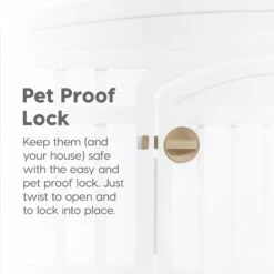 IRIS USA 4-6 Panel Dog Exercise Playpen With Door, 24-in -Pet Dog Supply Store 182204 PT2. AC SS1800 V1685548251