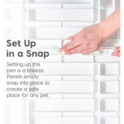 IRIS USA 4-6 Panel Dog Exercise Playpen With Door, 24-in -Pet Dog Supply Store 182204 PT4. AC SS1800 V1685548200