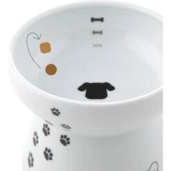 Necoichi Ceramic Elevated Dog Food Bowl, 1.5-cup -Pet Dog Supply Store 183507 PT4. AC SS1800 V1627495599