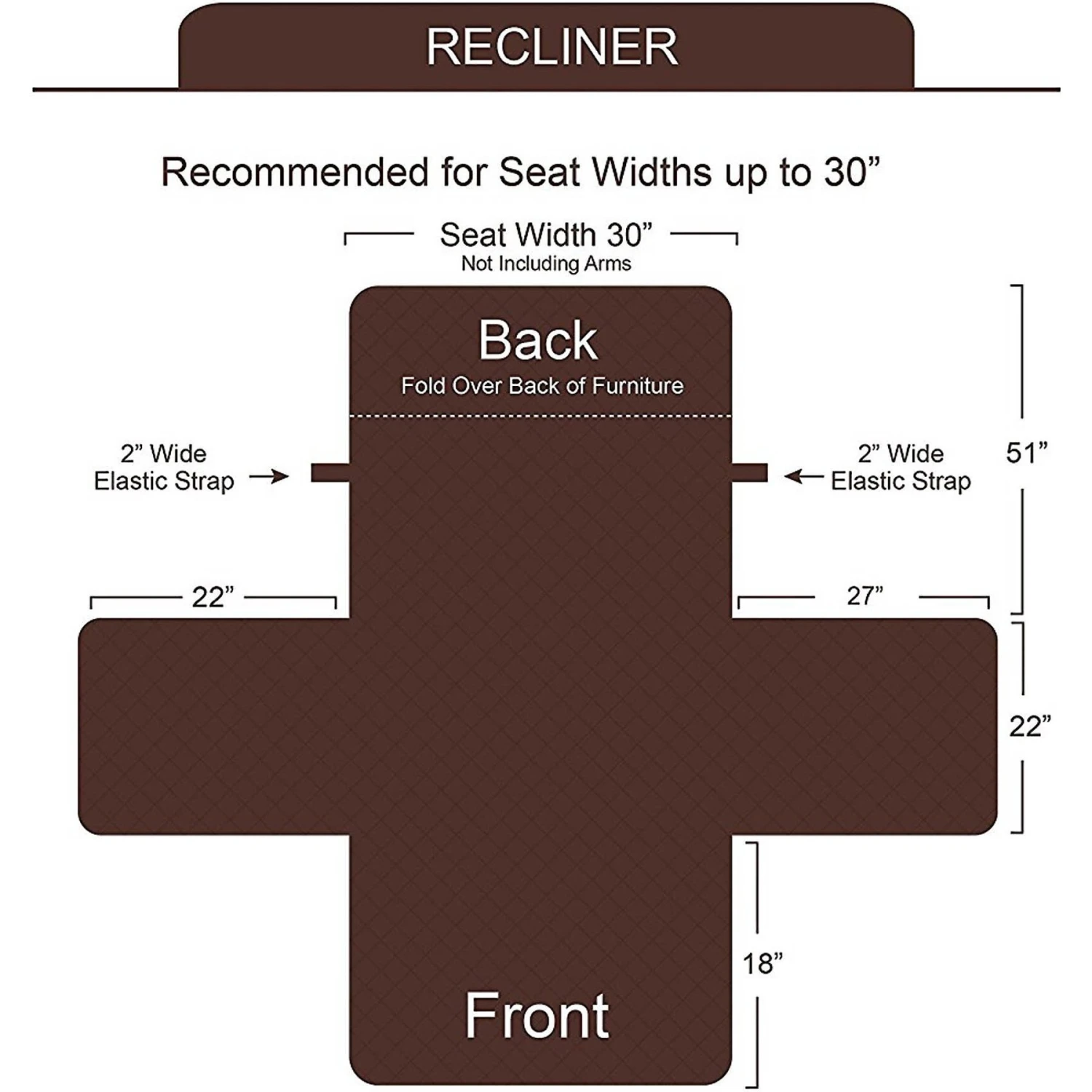 Bone Dry Reversible Recliner Cover 7 Bone Dry Reversible Recliner Cover - Image 5
