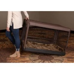 Pet Gear The Other Door 4-Door Collapsible Wire Dog Crate & Pad, Chocolate -Pet Dog Supply Store 185870 pt4. AC SS1800 V1565018256