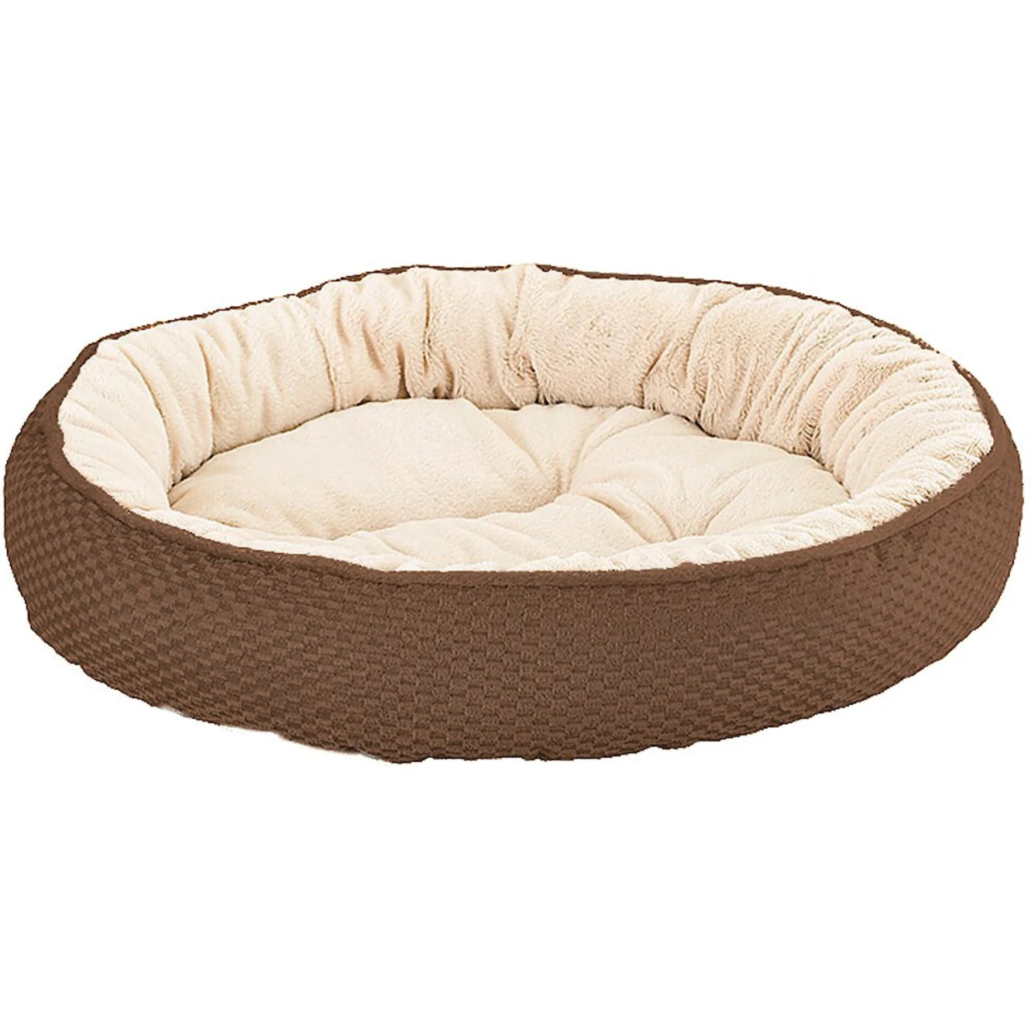 Ethical Pet Sleep Zone Checkerboard Napper Bolster Dog Bed 3 Ethical Pet Sleep Zone Checkerboard Napper Bolster Dog Bed