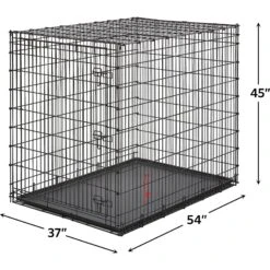 MidWest Solution Series XX-Large Heavy Duty Single Door Dog Crate, 54 Inch -Pet Dog Supply Store 192364 PT4. AC SS1800 V1570569362