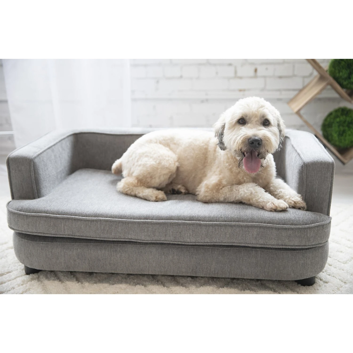 La-Z-Boy Bartlett Furniture Sofa Dog Bed, Pewter 3 La-Z-Boy Bartlett Furniture Sofa Dog Bed, Pewter