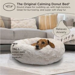 Best Friends By Sheri Calming Lux Fur Donut Cuddler Bolster Cat & Dog Bed 14 Best Friends By Sheri Calming Lux Fur Donut Cuddler Bolster Cat & Dog Bed -Pet Dog Supply Store 193297 PT4. AC SS1800 V1689791139