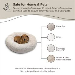 Best Friends By Sheri Calming Lux Fur Donut Cuddler Bolster Cat & Dog Bed 16 Best Friends By Sheri Calming Lux Fur Donut Cuddler Bolster Cat & Dog Bed -Pet Dog Supply Store 193297 PT6. AC SS1800 V1689792751