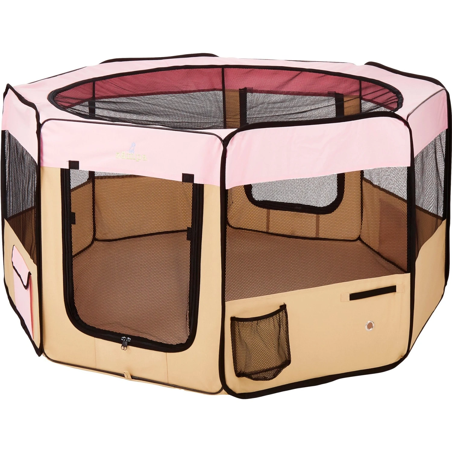 Zampa Pet Folding Soft-sided Dog & Cat Playpen 4 Zampa Pet Folding Soft-sided Dog & Cat Playpen - Image 2