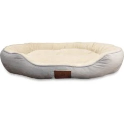 American Kennel Club AKC Chevron Bolster Cat & Dog Bed