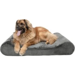 FurHaven Minky Plush Luxe Lounger Memory Foam Dog Bed With Removable Cover -Pet Dog Supply Store 198931 PT3. AC SS1800 V1627002998