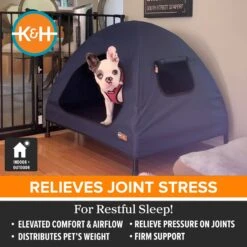 K&H Pet Products Original Indoor/Outdoor Covered Elevated Dog Bed, Navy Blue 11 K&H Pet Products Original Indoor/Outdoor Covered Elevated Dog Bed, Navy Blue -Pet Dog Supply Store 199139 PT2. AC SS1800 V1627945071
