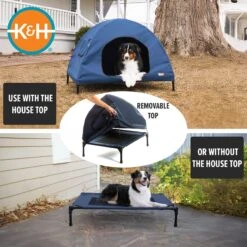 K&H Pet Products Original Indoor/Outdoor Covered Elevated Dog Bed, Navy Blue 13 K&H Pet Products Original Indoor/Outdoor Covered Elevated Dog Bed, Navy Blue -Pet Dog Supply Store 199139 PT4. AC SS1800 V1627944124