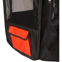 Armarkat Model PP002R Portable Soft-sided Dog & Cat Playpen, Black & Red -Pet Dog Supply Store 200779 PT8. AC SS1800 V1627688178