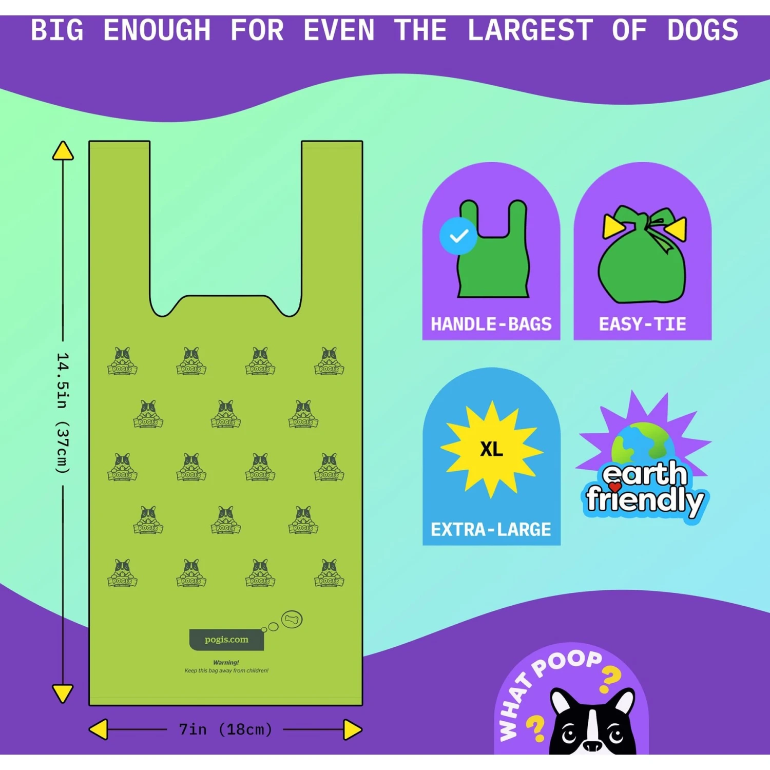 Pogi's Pet Supplies Unscented Easy-Tie Handle Dog Poop Bags 4 Pogi's Pet Supplies Unscented Easy-Tie Handle Dog Poop Bags - Image 2