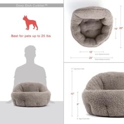 Best Friends By Sheri Sherpa Deep Dish Bolster Cat & Dog Bed W/Blanket & Plush Bone 11 Best Friends By Sheri Sherpa Deep Dish Bolster Cat & Dog Bed W/Blanket & Plush Bone -Pet Dog Supply Store 201952 PT3. AC SS1800 V1601331664
