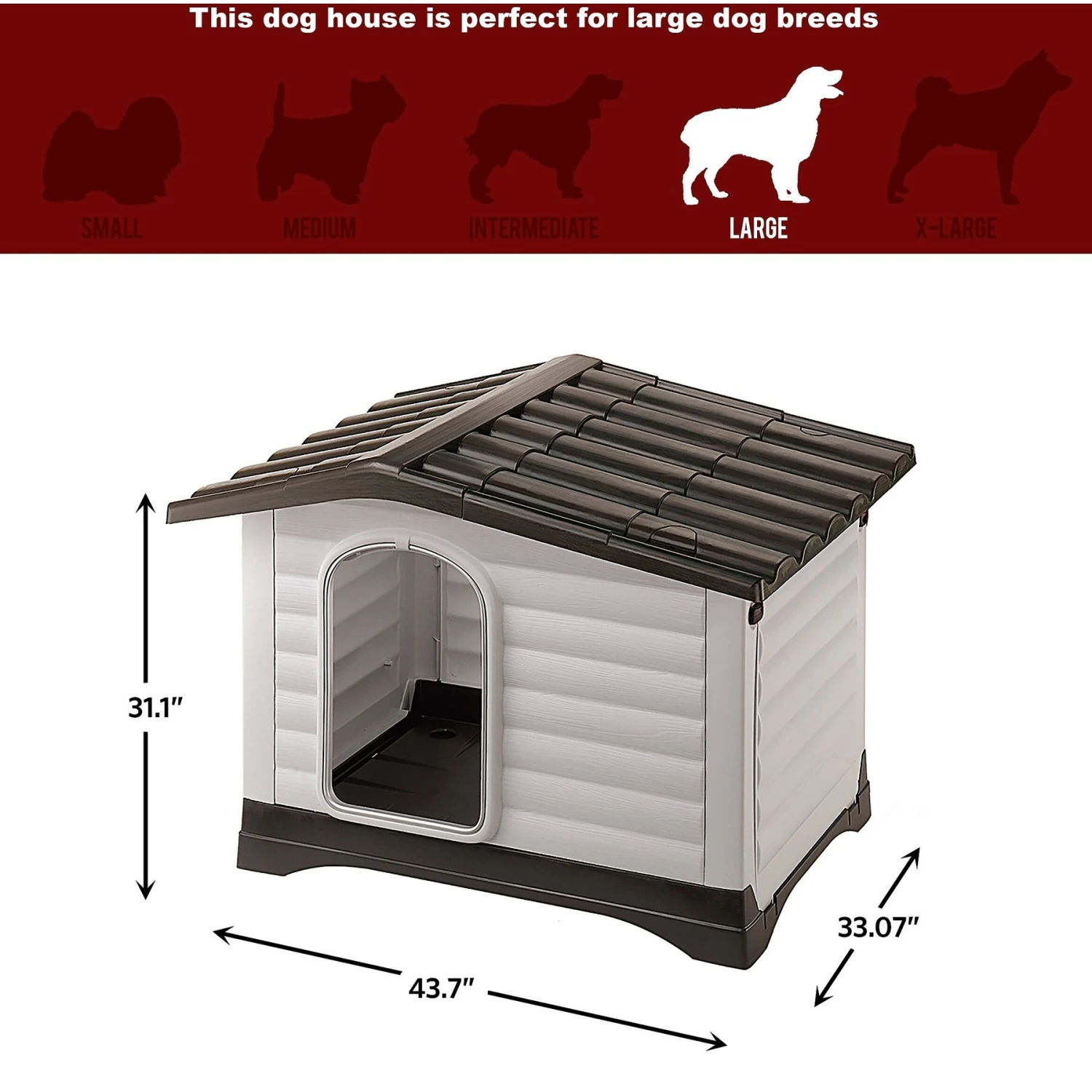 MidWest Ferplast Villa Dog Kennel With Folding Porch 7 MidWest Ferplast Villa Dog Kennel With Folding Porch - Image 5