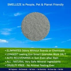 Smelleze Natural Yard Odor Removal Deodorizer Granules -Pet Dog Supply Store 205612 PT4. AC SS1800 V1628546783