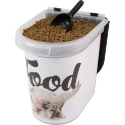 Paw Prints Bulldog Pet Food Storage Container, 26-lb -Pet Dog Supply Store 206532 PT6. AC SS1800 V1571924359