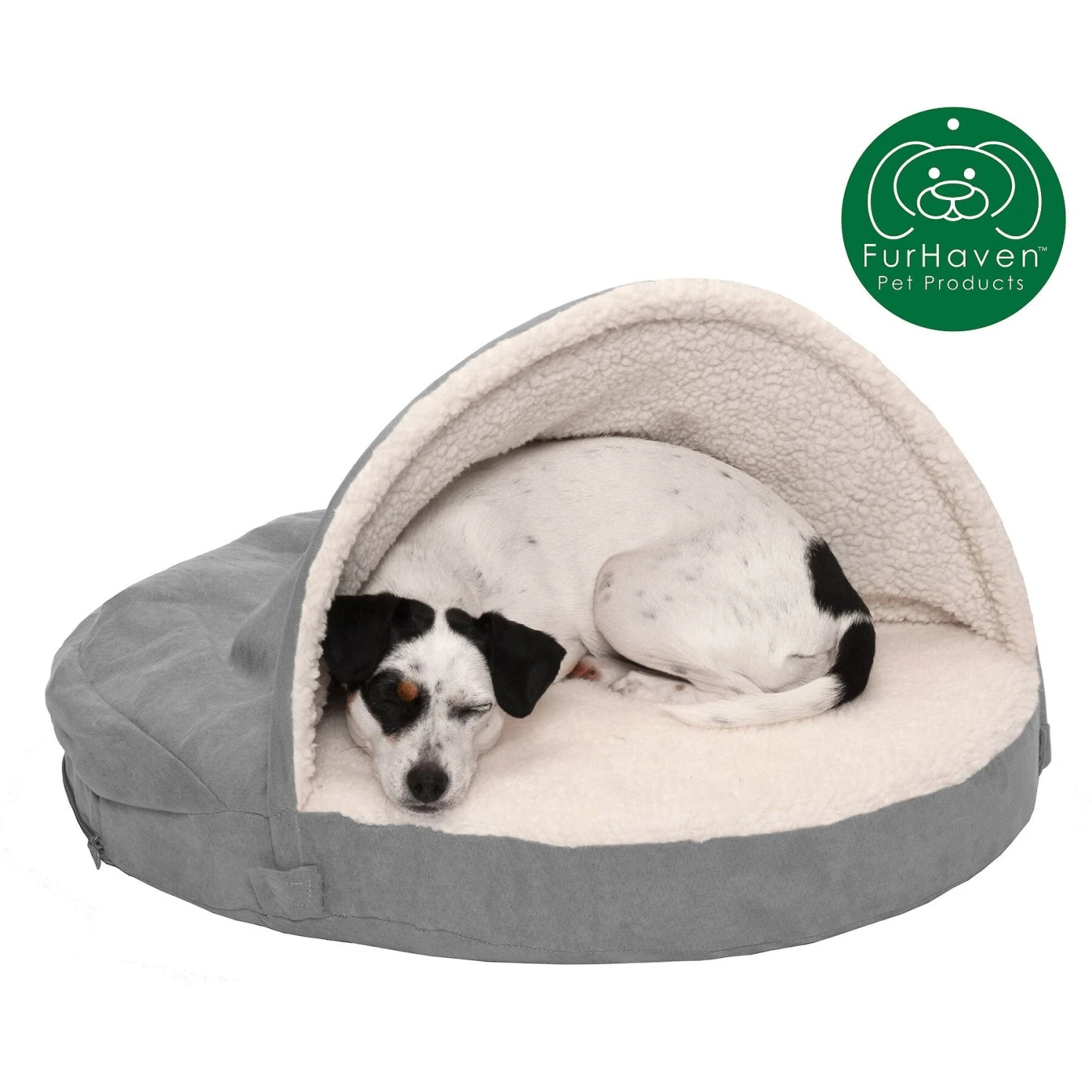 FurHaven Faux Sheepskin Snuggery Orthopedic Cat & Dog Bed With Removable Cover 6 FurHaven Faux Sheepskin Snuggery Orthopedic Cat & Dog Bed With Removable Cover - Image 4