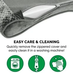 FurHaven Minky Plush Luxe Lounger Orthopedic Cat & Dog Bed With Removable Cover -Pet Dog Supply Store 206687 PT8. AC SS1800 V1625263359