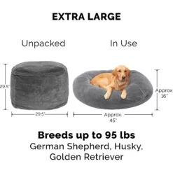 FurHaven Plush Ball Pillow Dog Bed With Removable Cover 15 FurHaven Plush Ball Pillow Dog Bed With Removable Cover -Pet Dog Supply Store 206757 PT4. AC SS1800 V1617145597