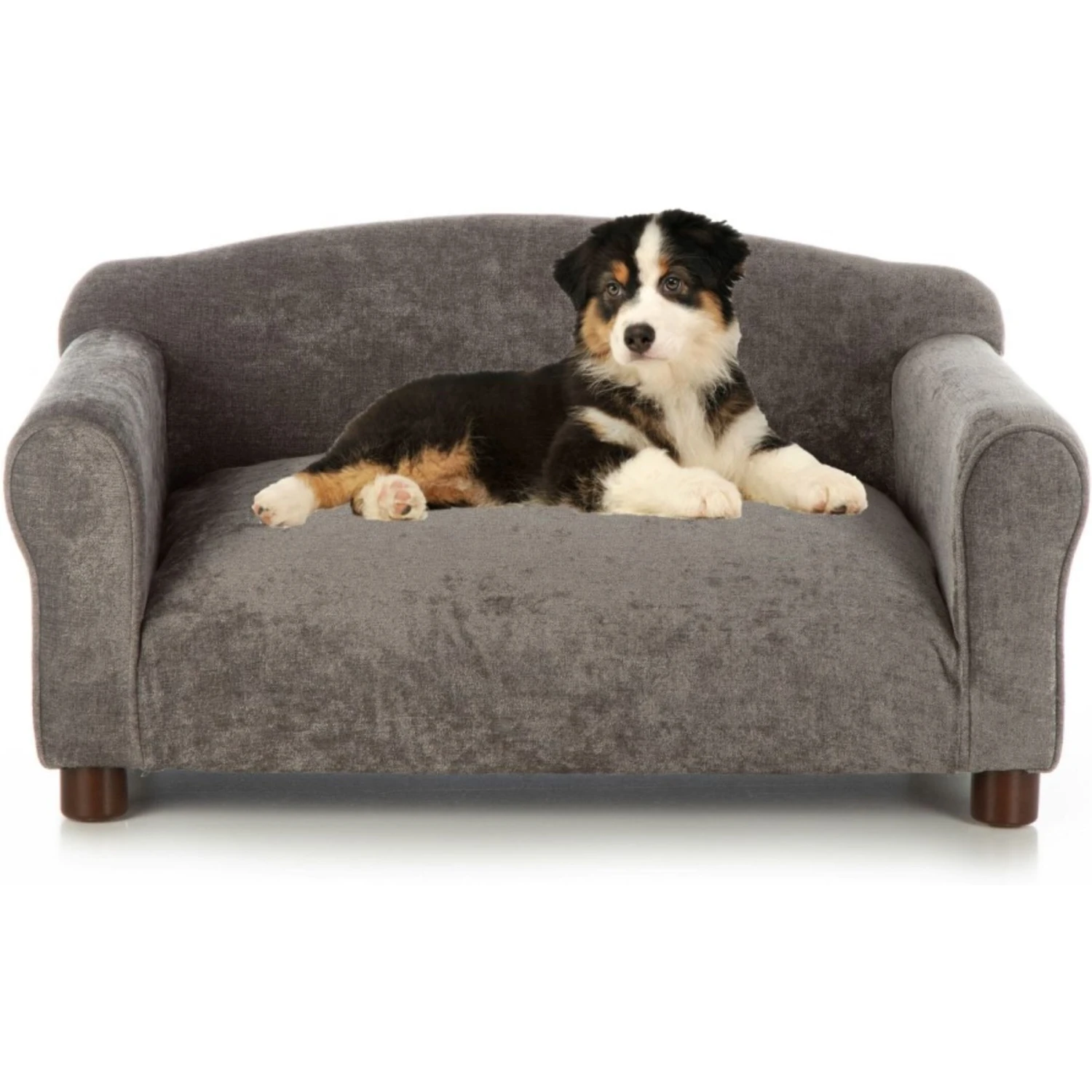Club Nine Pets Traditional Chair Sofa Cat & Dog Bed, Charcoal 3 Club Nine Pets Traditional Chair Sofa Cat & Dog Bed, Charcoal