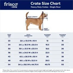 Frisco Heavy Duty Single Door Wire Dog Crate -Pet Dog Supply Store 210677 PT2. AC SS1800 V1667859376