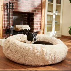 Frisco Eyelash Cat & Dog Bolster Bed