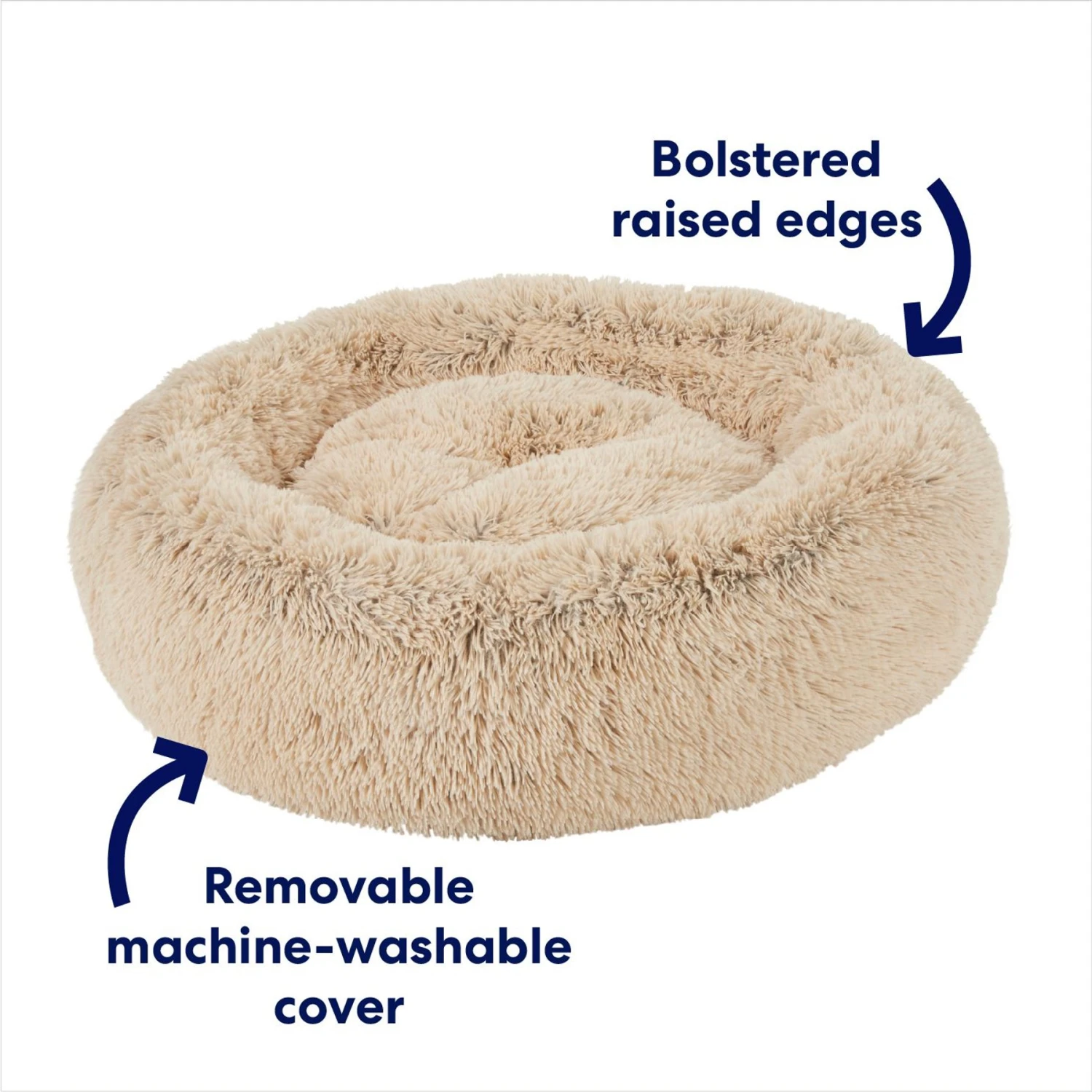 Frisco Eyelash Cat & Dog Bolster Bed 5 Frisco Eyelash Cat & Dog Bolster Bed - Image 3