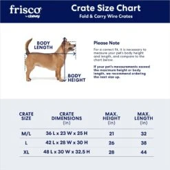 Frisco Fold & Carry Single Door Collapsible Wire Dog Crate & Mat Kit -Pet Dog Supply Store 212620 PT2. AC SS1800 V1672870099