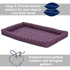 MidWest QuietTime Couture Ashton Bolster Dog Crate Mat 6 MidWest QuietTime Couture Ashton Bolster Dog Crate Mat -Pet Dog Supply Store 212983 PT1. AC SS1800 V1576084729