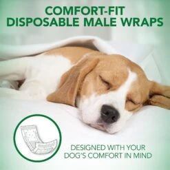 Vet's Best Comfort-Fit Disposable Male Dog Wraps -Pet Dog Supply Store 213065 PT2. AC SS1800 V1575652120