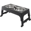 Frisco Stainless Steel Bowls With Adjustable Elevated Holder 2 Frisco Stainless Steel Bowls With Adjustable Elevated Holder -Pet Dog Supply Store 216015 MAIN. AC SS1800 V1591020379