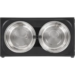 Frisco Stainless Steel Bowls With Adjustable Elevated Holder -Pet Dog Supply Store 216015 PT3. AC SS1800 V1591020388