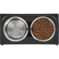 Frisco Stainless Steel Bowls With Adjustable Elevated Holder -Pet Dog Supply Store 216015 PT4. AC SS1800 V1591020390