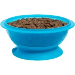 Frisco Plastic Suction Bowl, Blue -Pet Dog Supply Store 216037 PT2. AC SS1800 V1591020486