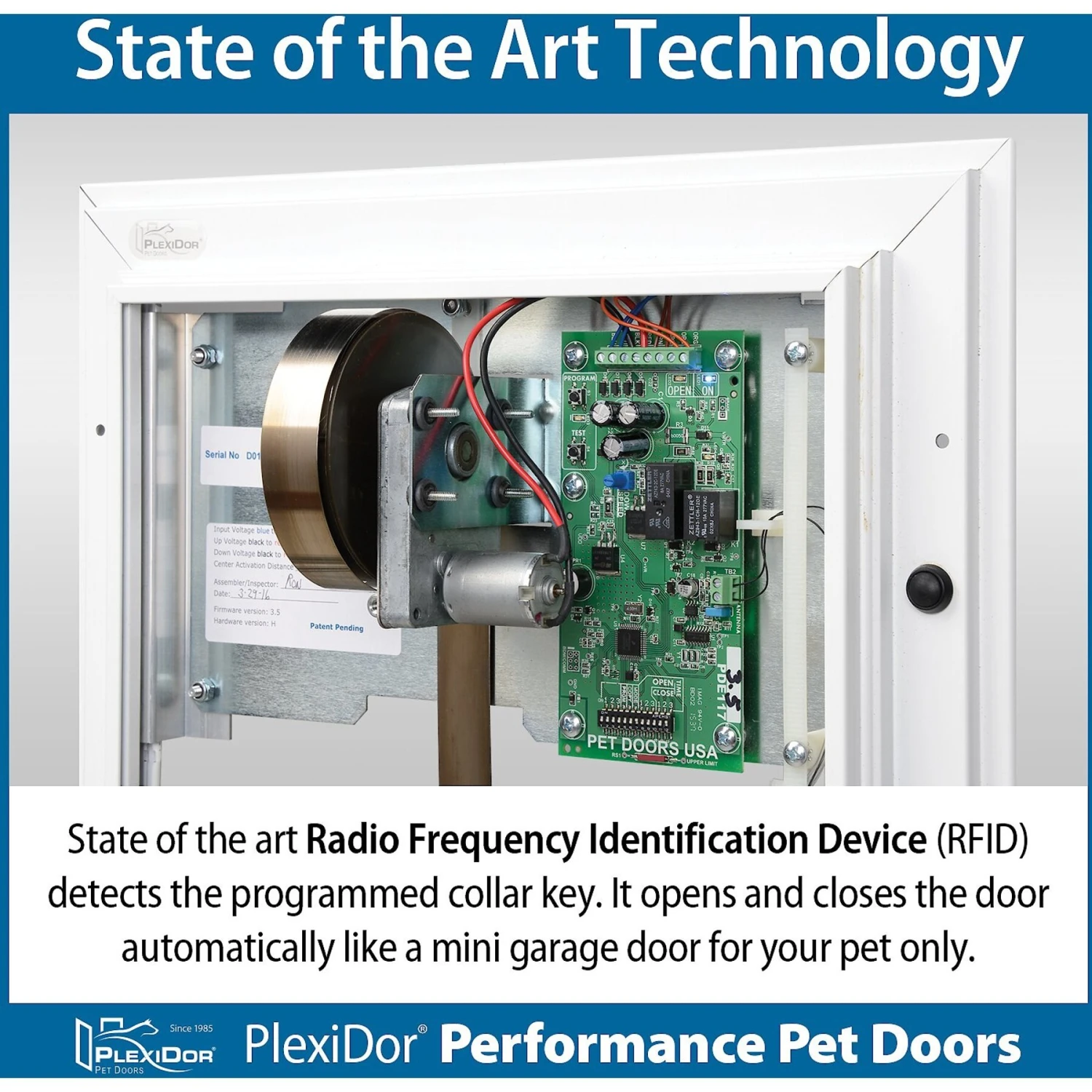 PlexiDor Performance Pet Doors Electronic Automatic Wall Mounted Dog & Cat Door, Large 5 PlexiDor Performance Pet Doors Electronic Automatic Wall Mounted Dog & Cat Door, Large - Image 3