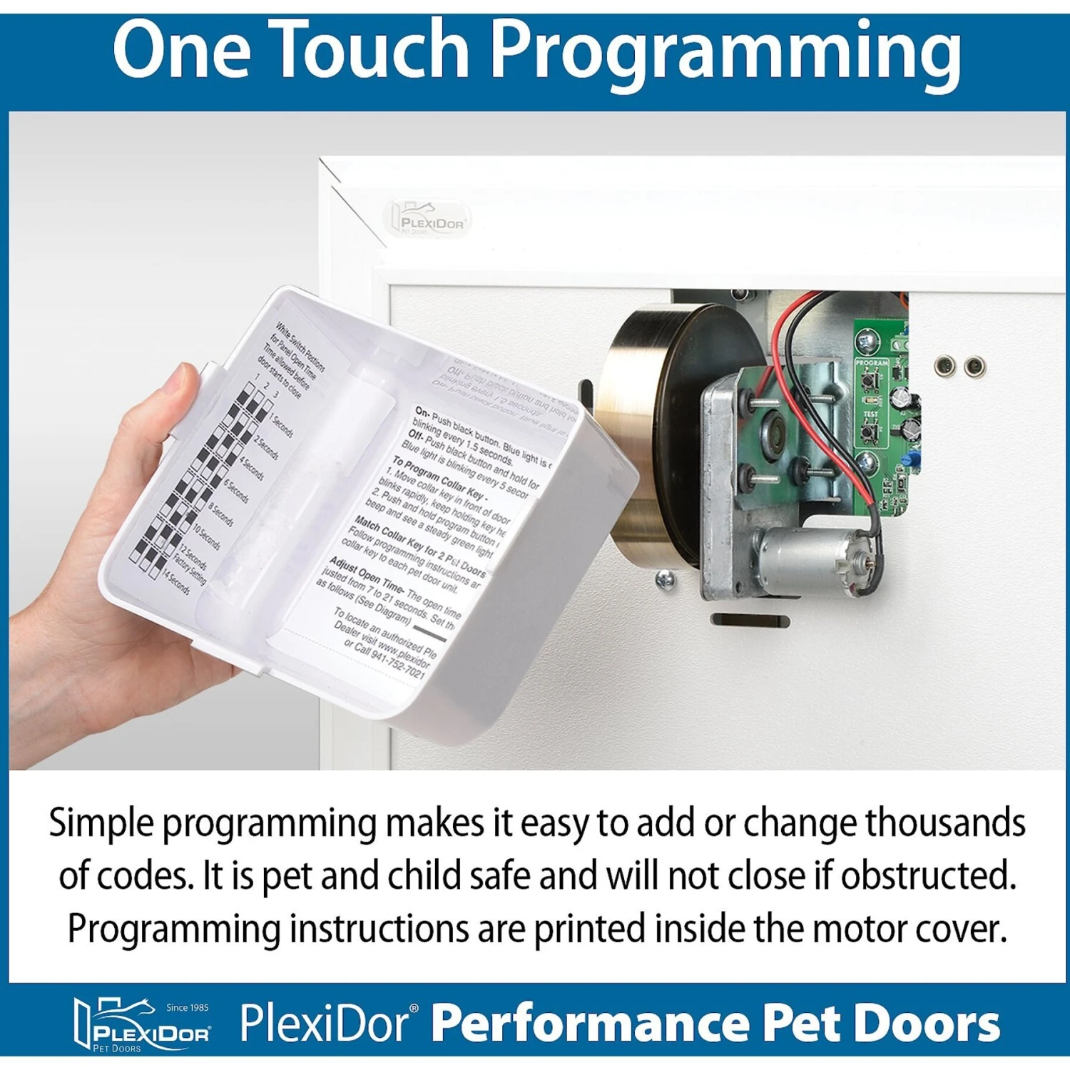 PlexiDor Performance Pet Doors Electronic Automatic Wall Mounted Dog & Cat Door, Large 6 PlexiDor Performance Pet Doors Electronic Automatic Wall Mounted Dog & Cat Door, Large - Image 4